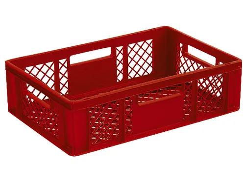 Euronorm Stapelkrat Pe 170x600x400mm 33liter Open Rood