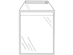Envelop Cleverpack Akte B4 245x350mm Zelfklevend Transparant 50 Stuks
