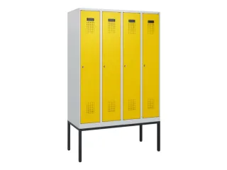 schoollocker,HxBxD 1950x1200x500mm,4vak,vak B 300mm,cil.-slot - 2