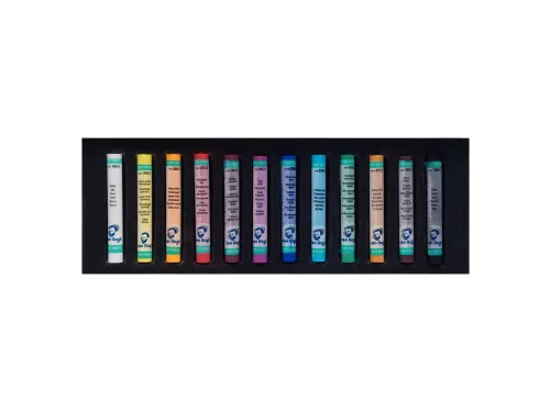 Pastelkrijt Talens Van Gogh zacht assorti doos à 12stuks