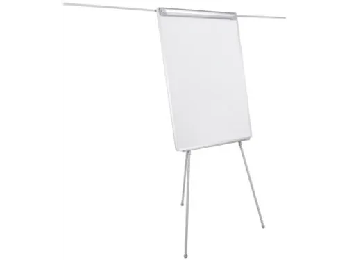 Flipchart Magnetisch Met Zijarmen Uitschuifbaar 100x70cm Lichtgrijs