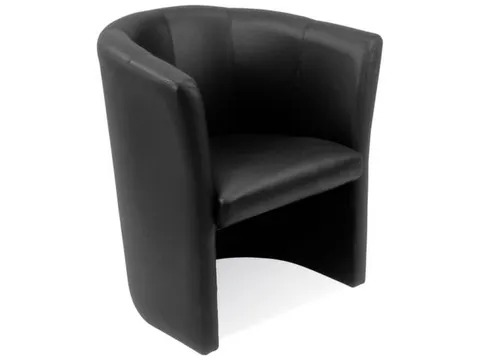 Fauteuil Kunstleer Zit Hxbxd 46X48X49Cm Totale Hxb 77X69Cm Zwart