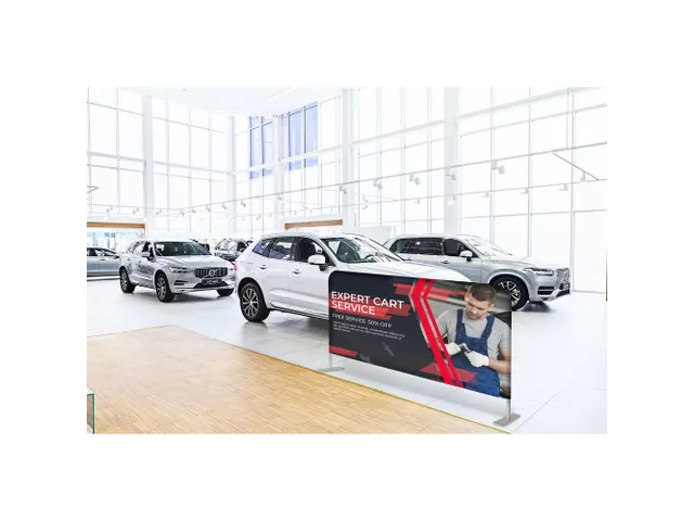 Indoor promotie dranghek Zipper-Barrier 198x105cm