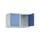 opzetkast,v. locker,2vak.,vak B 400mm,HxBxD 500x800x500mm,cilinderslot