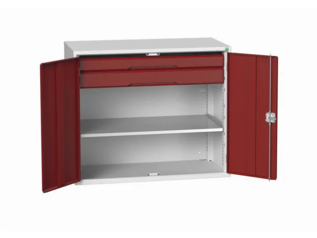 universele kast,HxBxD 1000x1300x550mm,1xStalen bodem,2lade(n)