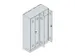 locker voor scheiding van kleding,HxBxD 1950x1200x500mm,4vak