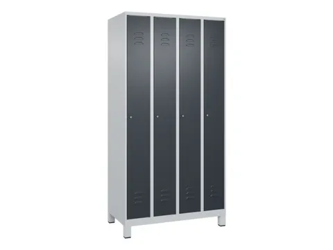 locker,HxBxD 1950x1000x500mm,4vak,vak B 250mm,cil.-slot,voeten