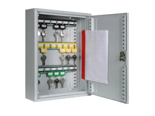 Sleutelkast Hxbxd 350X270X80Mm 21Haakjes 1Deur Ral7035 - 2