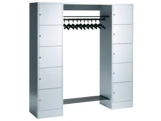 Garderobe Vakkenkastsysteem 1950x1870x480mm 10 Vakken 10 Hangers - 1