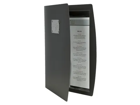 Menukaart Securit Rio A4 2 tas zwart kunststof