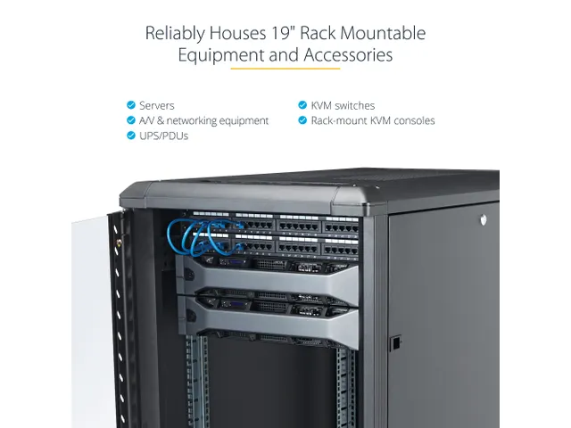 18U Enterprise Serverkast 19 Inch Vergrendelbaar Rack