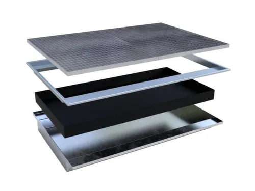 ophangbak,opvangvol. 173l,HxBxD 165x1765x1265/915mm,m. PE-element