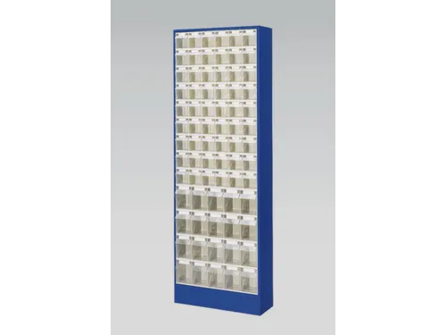 Transparante Magazijnbakken 74Bakken Abs-Kunststof Corpus Ral5010