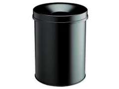 prullenmand zelfblussend 15 liter HxØ 357x260mm kop gitzwart