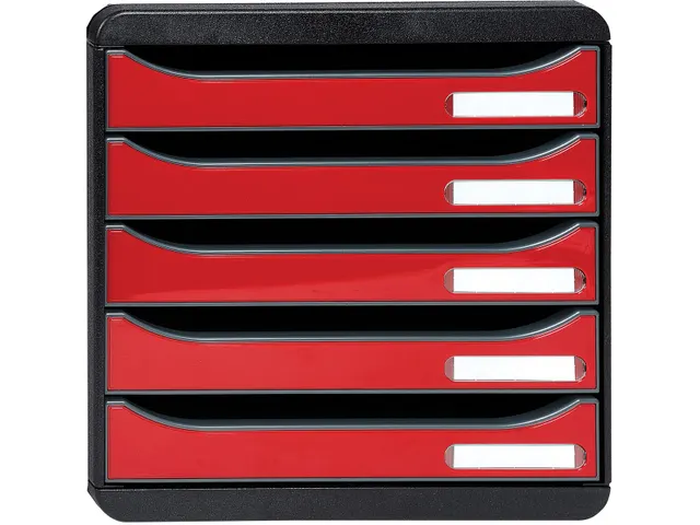 ladenblok Big-Box Plus zwart/rood