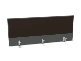 opzetpaneel bureau aanbouw achter MS-donkergrijs BN2036-bruin 1400mm - 1