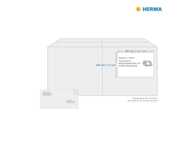 HERMA 4458 Premium etiketten A4 200x297mm Wit 100 stuks
