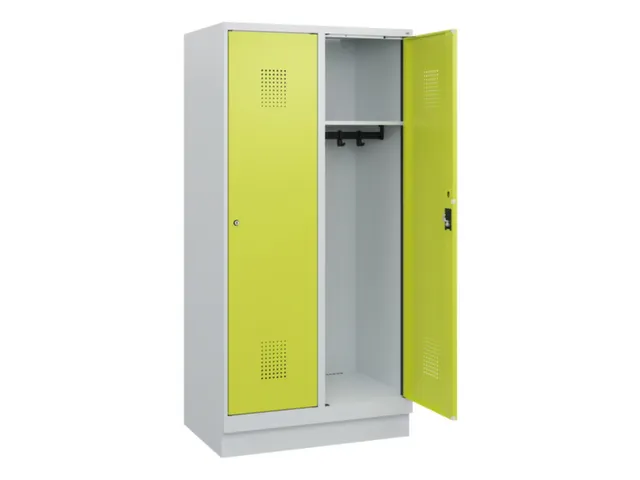 schoollocker,HxBxD 1630x800x500mm,2vak,vak B 400mm,cil.-slot,sokkel