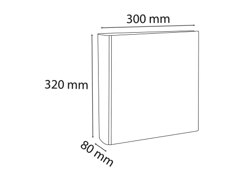 Ordner Kreacover Pre m'Touch A4 80mm wit