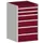 ladekast HxBxD 1000x650x650mm 6laden romp RAL7035 front RAL3004