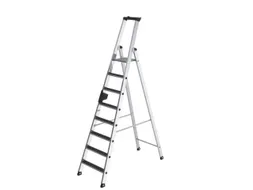 Ladder Aluminium Bordes 1.87m Aan Eenzijdig 8treden Bordes