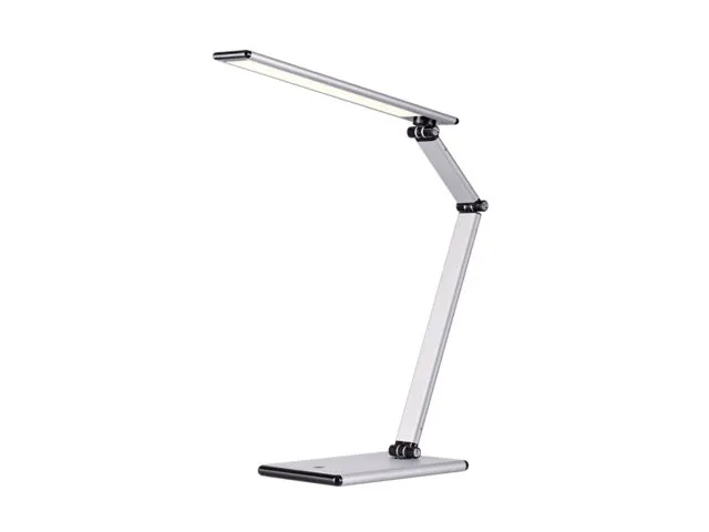 Bureaulamp Hansa led Slim zilvergrijs