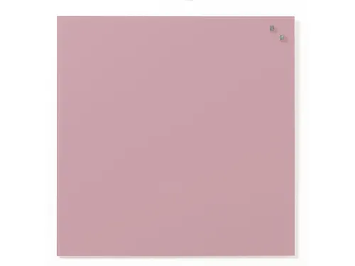 Glasmagneetbord Naga 45x45cm licht roze