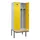 locker met bank,voor scheiding van kleding,HxBxD 2120x800x815mm,2vak