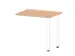 table de rallonge,haut. régl.,HxlxP 720-840x800x600mm,NE-érable