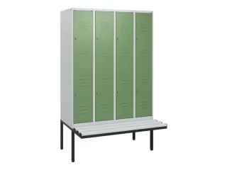 Dubbeldekse dekenkist,HxBxD 1950x1200x815mm,4x2vak.,vak B 300mm - 1
