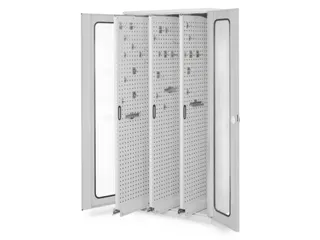 verticale kast,HxBxD 1950x1000x600mm,vensterdeur,RAL5010 - 1