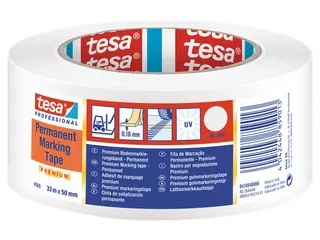 Vloermarkeringstape Tesa 4169 50mmx30m wit - 1