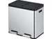 Afvalbak EKO Essential Recycler pedaalemmer 2x22 liter RVS