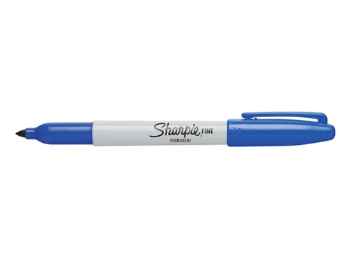Permanent marker Fine blauw