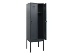 schoollocker,HxBxD 1950x600x500mm,2vak,vak B 300mm,draaigrendel