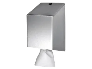 Poetspapierdispenser Euro Products universeel medium zilver 438990 - 1