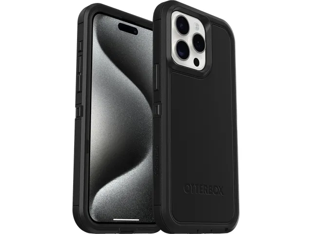 OtterBox Defender XT Apple iPhone 15 Pro Max clear zwart propack