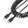 50cm USB C Laadkabel, Zwart, Robuuste Fast Charge & Sync USB-C Spiraal