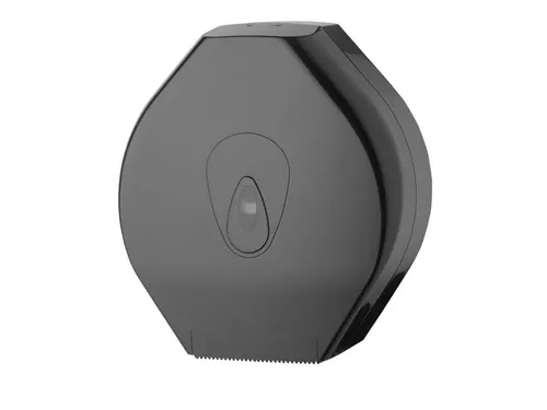 PlastiQline jumborol Toiletpapier dispenser maxi kunststof zwart