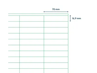 Etiketten Zelfklevend Wit 51 op A4 70x16.9mm 1000 Vel - 2