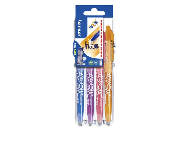 Rollerpen Pilot Frixion Ball 0.7 Set2Go BL-FR7 4 stuks fun kleuren