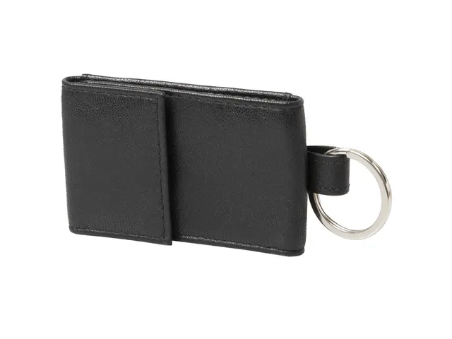 Porte-clés Alassio cuir noir