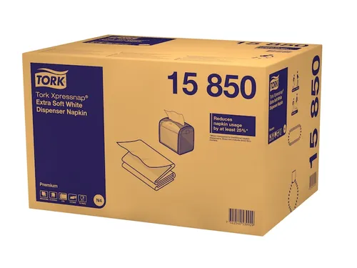 Servetten Expressnap N4 extra zacht premium 1/2 vouw 2-laags wit 15850