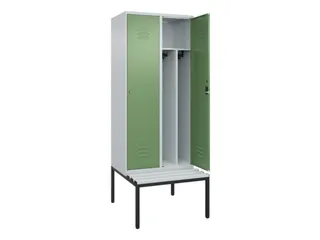 locker voor scheiding van kleding,HxBxD 2120x800x815mm,2vak - 2