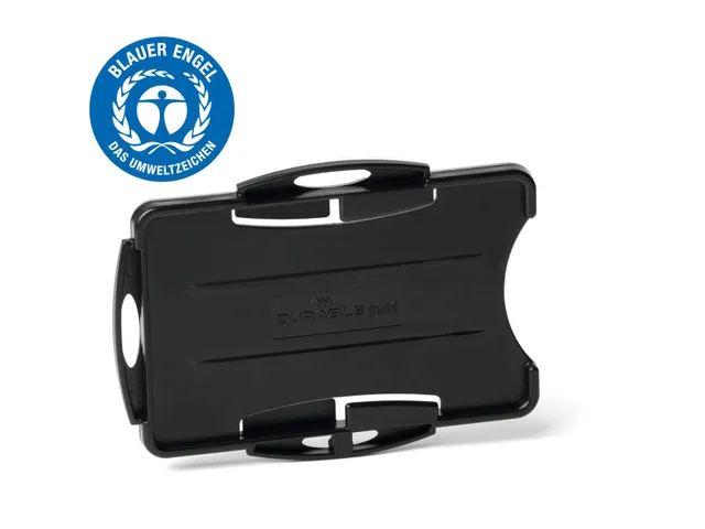 Durable ECO Badge 87x54mm kaarthouder voor 2 kaarten Zwart