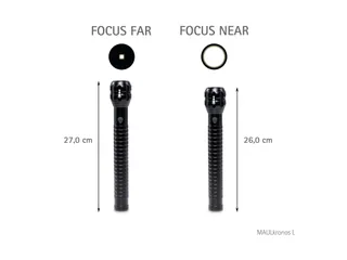 Zaklamp MAUL Kronos L LED 26cm lichtbereik 280m 8W - 10