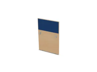 baliepaneel,v. bureau,aanbouw rechts,B 800mm,NE-esdoorn,BN6016-blauw - 1