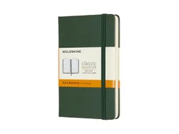 Notitieboek Moleskine pocket 90x140mm lijn hard cover myrtle green