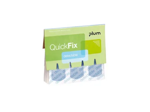 Plum QuickFix pleisterdispenser Navulling 30 Detectie pleisters Blauw