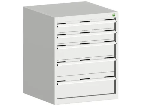 ladekast HxBxD 800x650x525mm 5laden romp RAL7035 front RAL7035